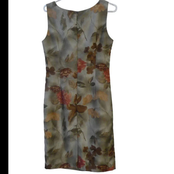 Linea Domani Women's Floral Semi Fitted Sleeveless Dress Sweetheart Neck Size 8 - Picture 4 of 10
